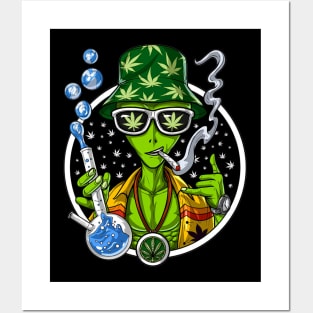 Alien Weed Stoner Nikolay Todorov Posters and Art